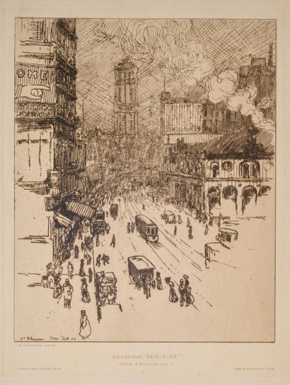 Jean - Emile LABOUREUR (1877 - 1943)
.
-Broadway...