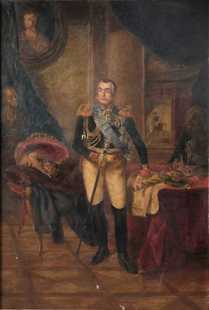 20th century school.
Portrait of a general...