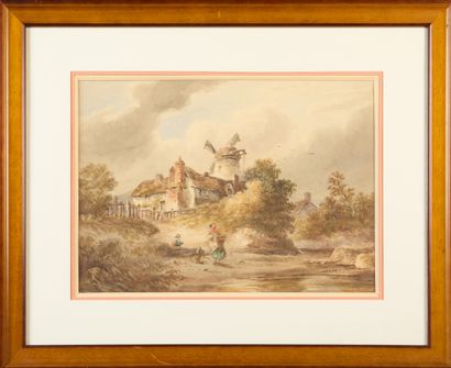 David I COX (1783-1859).

Landscape with...