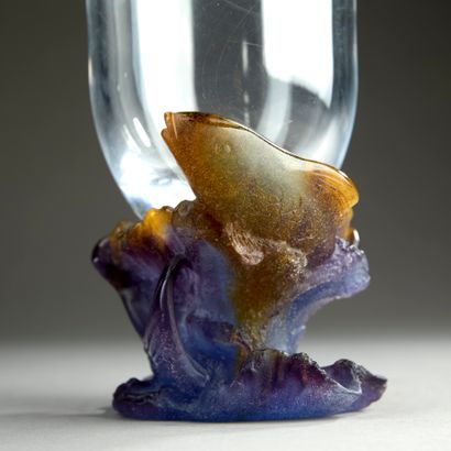DAUM France.

Crystal vase, pâte de verre...