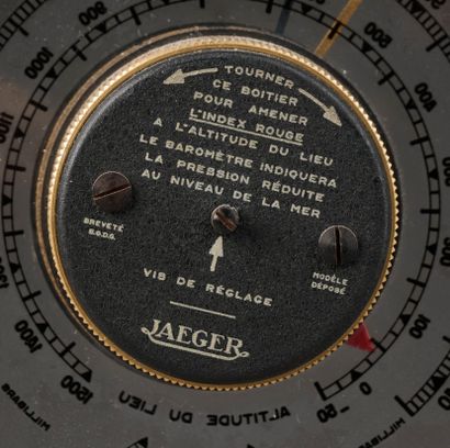 JAEGER.
Baromètre-thermomètre circulaire...