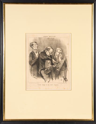 Honoré DAUMIER (1808-1879). 
Set of nine...