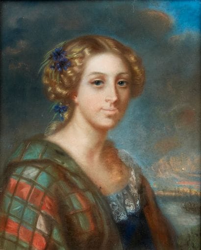 French school circa 1840. 

Portrait of a...