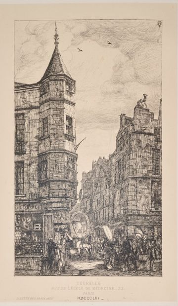 Charles MERYON (1821 - 1868).
Le Petit Pont...