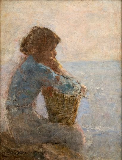 Pierre BILLET (1837-1922).
Little girl with...