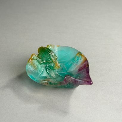 DAUM France.

Crystal vase, pâte de verre...