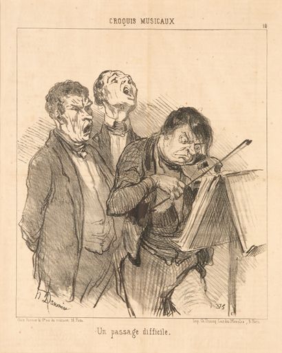 Honoré DAUMIER (1808-1879). 
Set of nine...