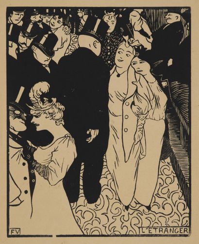 Félix VALLOTTON (1865 - 1925).
L'étranger....