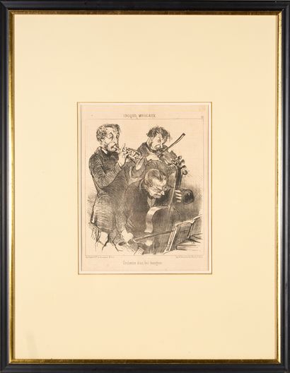 Honoré DAUMIER (1808-1879). 
Set of nine...