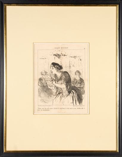 Honoré DAUMIER (1808-1879). 
Set of nine...