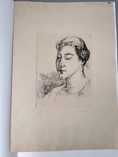 Othon COUBINE (1883-1969).
Portrait of a...