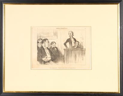 Honoré DAUMIER (1808-1879). 
Set of five...