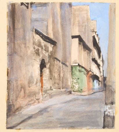 Monique JORGENSEN (1906-?). 
Street in the...