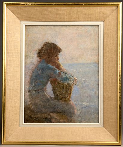 Pierre BILLET (1837-1922).
Little girl with...