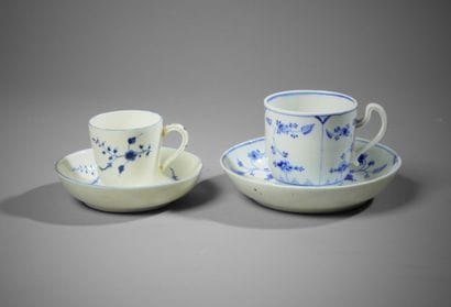 TOURNAI and CHANTILLY. 

Two soft porcelain...