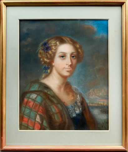 French school circa 1840. 

Portrait of a...