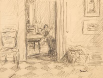 Albert ANDRÉ (1869-1954). 
Interior of the...