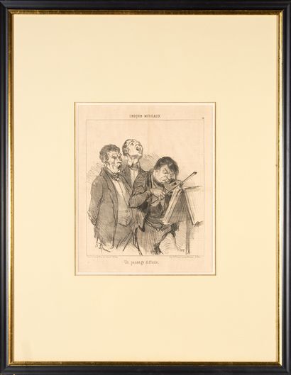 Honoré DAUMIER (1808-1879). 
Set of nine...