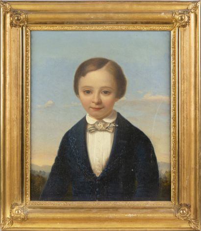 Ecole française du XIXe siècle. 

Portrait...
