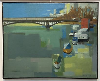 Michel COURTEAUX (1918-2019). 

La Seine....