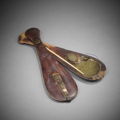 Set of 19th century scientific tools including...