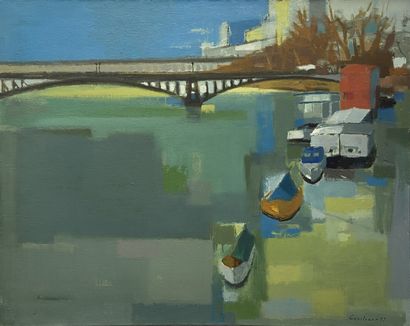 Michel COURTEAUX (1918-2019). 

La Seine....