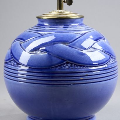 SAINT-CLEMENT.

Blue glazed ceramic ball...