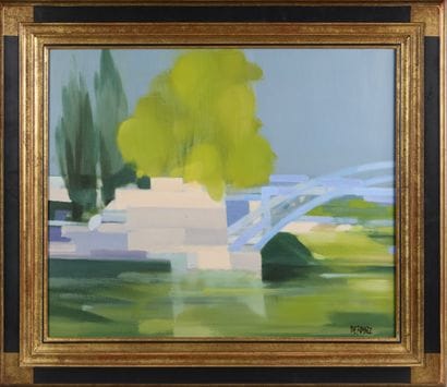 Freddy DEFOSSEZ (né en 1932).
Paysage au...