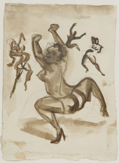 A. VIALE (1907-1984).
Danseuses de Harlem,...