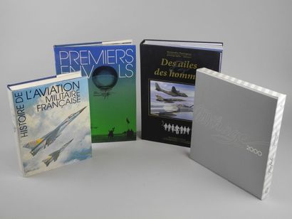 Ensemble de quatre ouvrages sur l'aviation:...