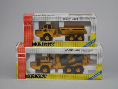Deux modèles réduits JOAL : camion bétonnière...