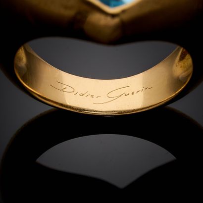 DIDIER GUERIN.
Bague en or jaune 750 millièmes,...