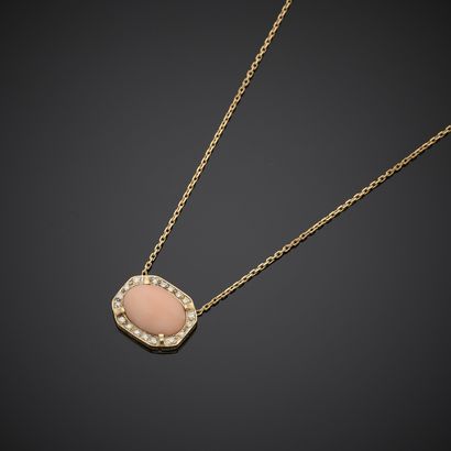 Collier en or jaune 750 millièmes, à maille...