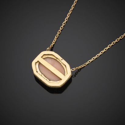 Collier en or jaune 750 millièmes, à maille...