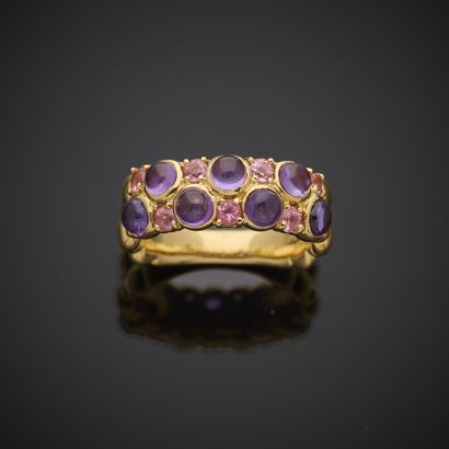 RUGIADA.
Bague bandeau en or rose 750 millièmes,...