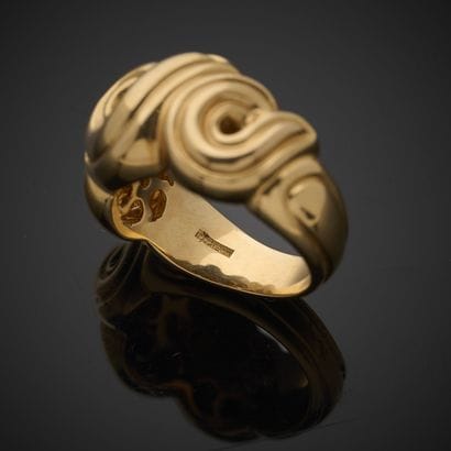 BOUCHERON.
Bague en or jaune 750 millièmes,...