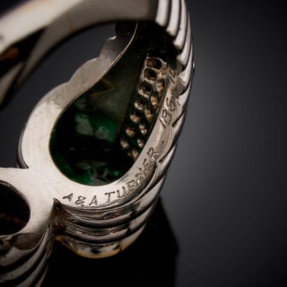 A&A TURNER.
Bague en platine 850 millièmes...