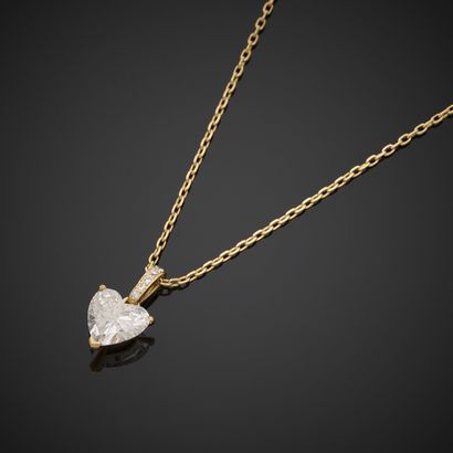 CARTIER.
Pendentif en or jaune 750 millièmes...