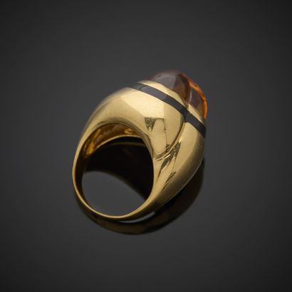 ANDRE COL.
Bague dôme en or jaune 750 millièmes,...