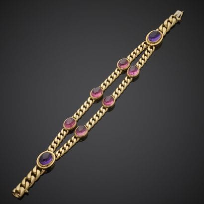 BULGARI.
Bracelet en or jaune 750 millièmes,...