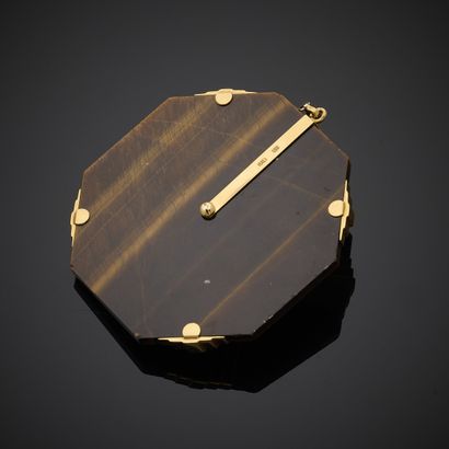 Pendentif en or jaune 750 millièmes, présentant...