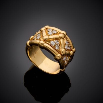 MAUBOUSSIN.
Bague bandeau en or jaune 750...