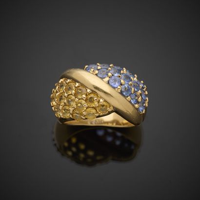 Ring in yellow gold 750 thousandths, set...