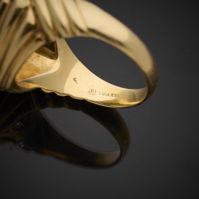 BULGARI.
Bague en or jaune 750 millièmes,...