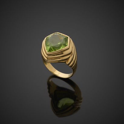 BULGARI.
Bague en or jaune 750 millièmes,...