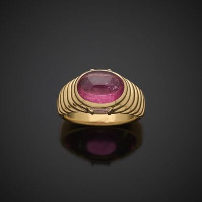 BULGARI.
Bague en or jaune 750 millièmes,...