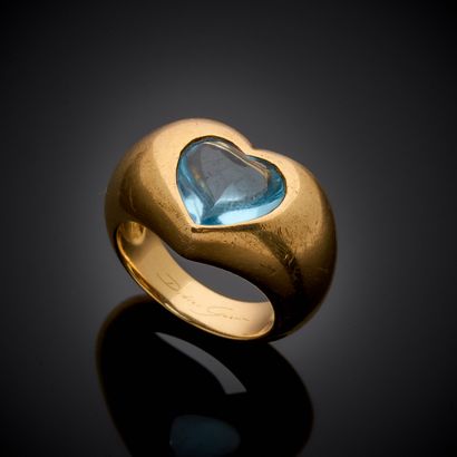 DIDIER GUERIN.
Bague en or jaune 750 millièmes,...