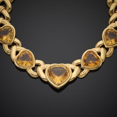 REPOSSI.
Collier tour de cou en or jaune...
