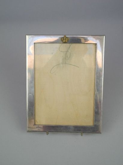 CADRE PHOTO rectangulaire en argent appliqué...