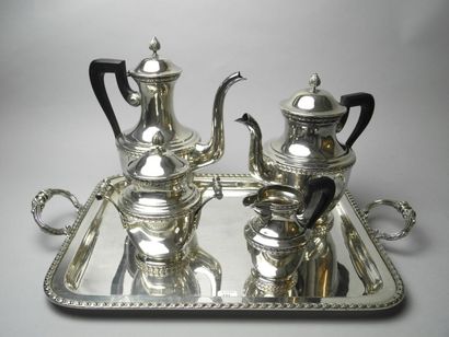 Service à thé et café de forme balustre en...